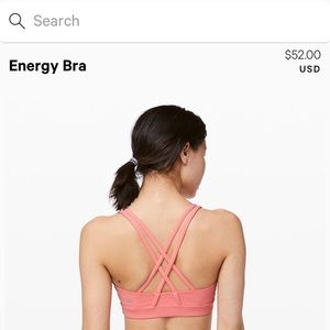 Brand New LuLu Lemon sports bra/ mid drift top
